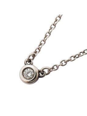 Tiffany & Co Necklace by the Yard 925 Sterling Silver Diamond